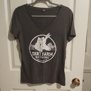 Dirt Farm Brewing Graphic T-Shirt, Size L